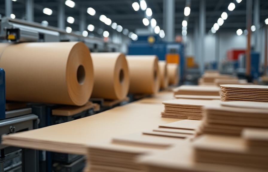 Fabricación de cartón corrugado industrial